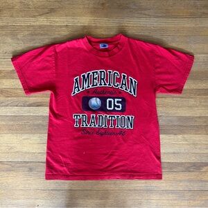 American Tradition Red Women's Short Sleeve Tee minor wear see last photo